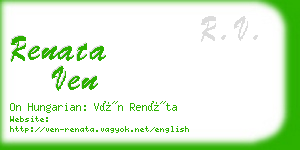 renata ven business card